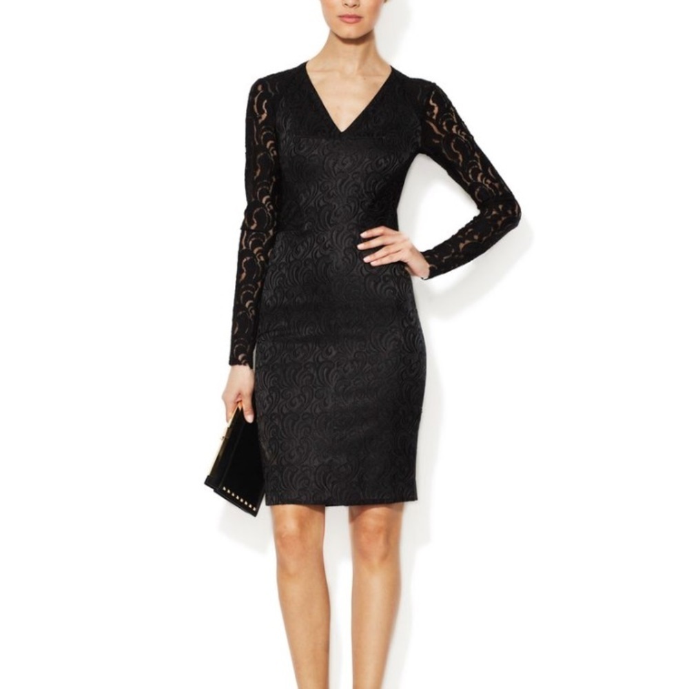 NEW • Rachel Roy • Black Lace Yoke Dress 4